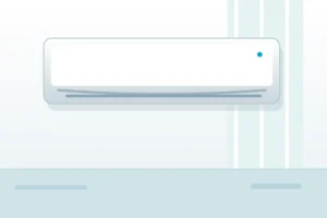 Split air conditioning system illustration